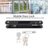 Sliding Door Handle Sliding Glass Door Handle Set, Simple Style Mobile Door Double Sided Lock Catch Sliding Veranda Patio Door Handle Set Locks for Sliding Windows