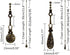 2Pcs 12 inch Ceiling Fan Pull Chain Extenders with Charm Pendant - Vintage Hollow-Out Bronze Pull Chains for Ceiling