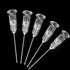 100 Pack 22Ga 1Inch/25mm Disposable Lab Needle Accessories with Cap, Individually Sealed Wrapped