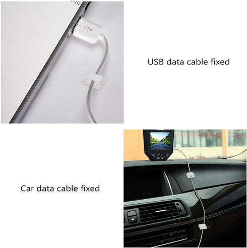 80 10mm (10 mm) PETKNOWS PCS Light Strip Mounting Clips White Self Adhesive Led Light Fasteners Mounting Holder Cable