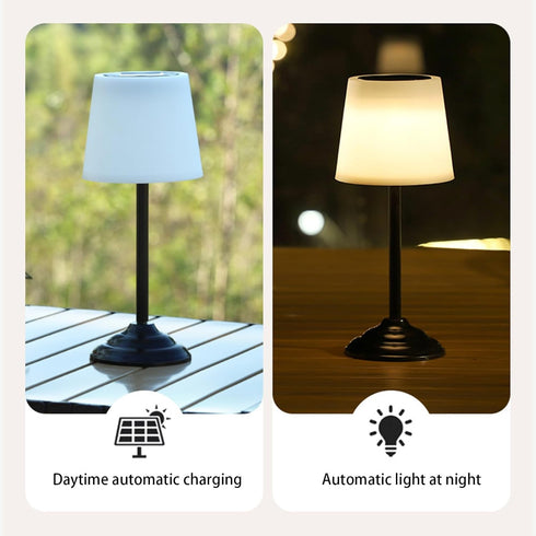 Solar Table Lamp Minimalist Desk Lamp for Nightstand Rechargeable Ambient Night Light Modern Aesthetic Bedside Lamps