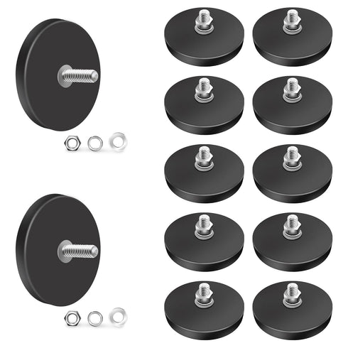 M4 Rubber Coated Magnet, Winspeed 12 Pack Anti-Scratch Neodymium Magnet Rubber Coated