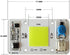 2PCS 50W 110V LED COB Chip White Light Engine Integrated Smart IC Driver Free Solder for LED Floodlight Ceiling Light
