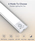 2200mAh Closet Dimmable Counter Kitchen(2 Pack) Under Cabinet Lighting, LED Motion Sensor Light Indoor, USB