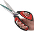 LIVINGO 10" Multipurpose Heavy Duty Scissors - Premium Titanium Coating Forged Stainless Steel Tool for Household