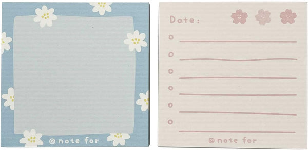 Sticky Notes 200 Sheets, 3 x 3 Inch, 2 Memo Pad Patterns, Self-Stick Pastel Pads, Easy to Post for Teachers Home Office