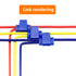 125 Solderless Quick Splice Snap Wire Connector, 50 pcs Red, 50 pcs Blue, 25 pcs Yellow (125 Total)