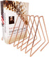 JIARI Decorative Book Organizer Magazine Holder, Desktop File Sorter Organizer Bookshelf Bookends