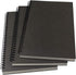 B5 Spiral Notebook/Journal - Unruled, 100gsm Thick Blank Paper, 65 Sheets (130 Pages), 3-Pack, 10.5" x 7.2", Gray