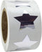 Silver Star Stickers, Metallic Foil Stars Labels, 2" Inch, 500pcs for Classroom and Office