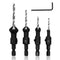 Countersink Drill Bit Set with 1/4 Hex Shank, HSS4241#6/10/13/16 Drill Bits with Hex Key Wrench - 4 PCS