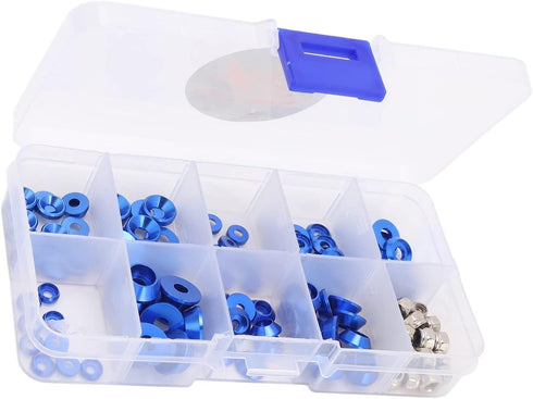 HERCHR Aluminum Alloy Cone Cup Head Screw Gasket Washer, Counterbore Washers, Gaskets, Cup Shim, Conical Washer