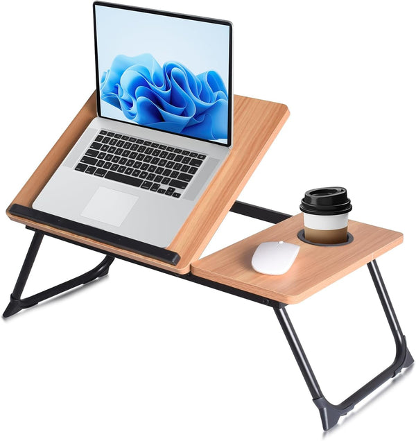 LapDesk Pro Adjustable Laptop Desk for Bed & Couch, Portable Foldable Bed
