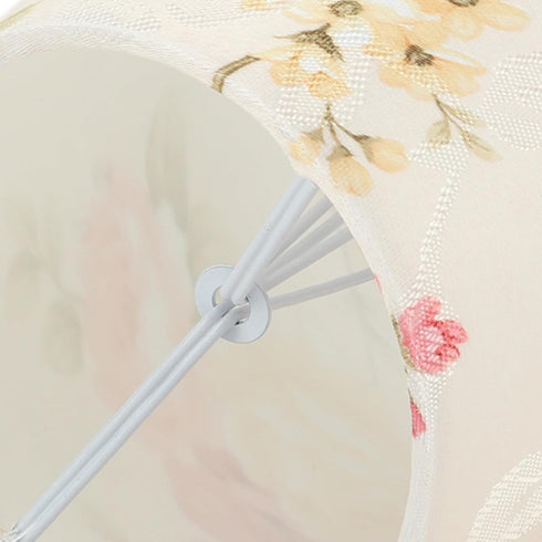 Zoeyilan Bulb Flower Pattern Clip On Lampshade, Cloth Lamp Shade, Lamp Shade for Table Lamps, Chandelier Floor Lamp