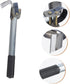 YARNOW 1pc Bark Scraper Debarking Tool Spudger Tool Hand Squeegee Scythe Tool Draw Knife Mortise and Tenon Tools Bark Stripping Tool Bark Cutting Tool Bark Stripping Cutter Peeled Silver by YARNOW