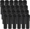 Skelang 24 Pcs 4" Tall Candle Socket Covers, Black Candle Covers Sleeves Fit