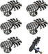 RRRuo Pineapple Cabinet Knobs, Zinc Alloy Pulls for Drawers, 6 Pieces (Antique Pewter)