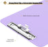 Hongri Plastic 8.5 x 11 Clipboards, Purple A4 Clipboard for Nurses, Students, Teachers, Office and School, Size 12.5 x