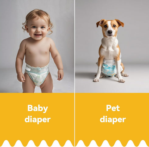 kikoie Set, 1M 2 Hood and Loop Diaper Tape Super Soft Hooks Tape with Adhesive, Strap, DIY kit for Baby and Dog Diaper