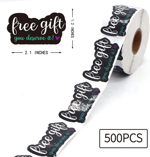 Littlefa You Deserve it Stickers, Small Business Free Stuff Stickers for Mail Packaging, 500 PCS
