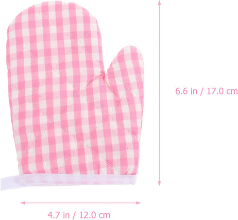 2Pcs Angoily Oven Mitts, Oven Gloves Kitchen Mitts Microwave Gloves for Baking Cooking Fireplace Grill BBQ Resistant