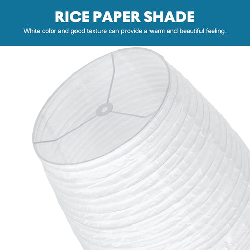 43.3 Inch BESPORTBLE Paper Lamp Shade Cover for Floor and Bedside Lamps Foldable Vertical Lampshade Decorative Paper