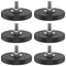 SHCJINGK 6 Pack Rubber Coated Magnets 1.69 Inch Magnetic Base with M6 Threaded