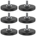 SHCJINGK 6 Pack Rubber Coated Magnets 1.69 Inch Magnetic Base with M6 Threaded