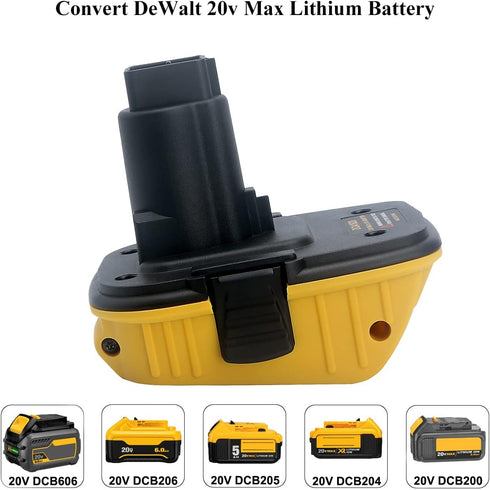 2-Packs DCA1820 18V to 20V Battery Adapter for Dewalt 20V MAX Lithium Battery, Replace for Dewalt 18Volts Tools
