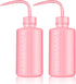 Wash Bottles - 2pcs 250ml Economy Plastic Safety Wash Bottle, Medical Label Green Soap Cleaning Bottle (Pink)