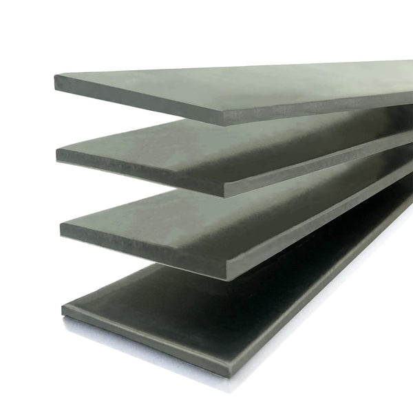 1095 Steel Flat Stock for Knife Making, High Carbon Steel Flat Bars, 12"x1.5"x0.12", 4 Pack