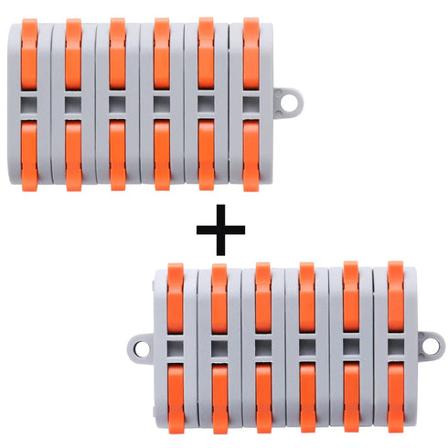 XHF 31PCS Compact Conductor Connectors, Lever Wire Nuts for Electrical Terminals and Inline Splices 28-12 AWG