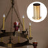 10Pcs Flanging Sleeve for Crystal Chandelier Accessories Lamp Base Sleeve for European Retro Chandeliers Heat Resistant