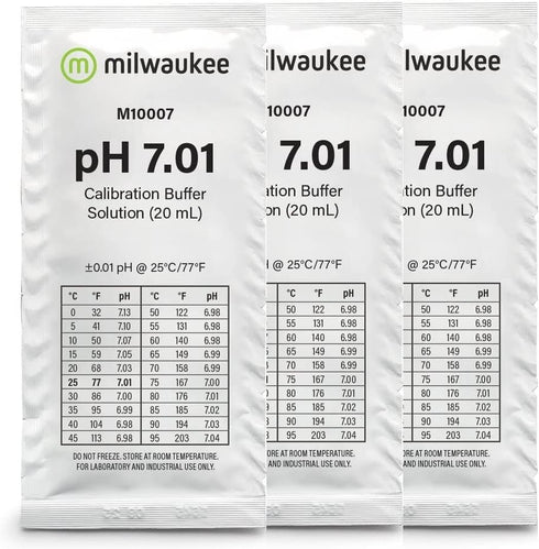 Milwaukee pH Tester Calibration/Buffer 7.01 Solution - Lot of 3