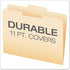 Pendaflex File Folders, Letter Size, Manila, 1/3 Cut, 100/BX (752 1/3-2)
