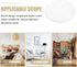 10-Inch 9.5 Inch Veemoon Plastic Ceiling Light Cover - Flush Mount Ceiling Fixture Replacement Shade for Bedroom Dining