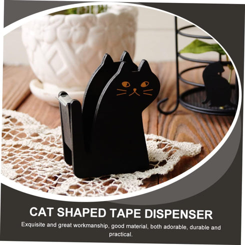 STOBOK Cat Tape Holder, Cute Desktop Tape Dispenser, Vintage Washi Tape Cutter