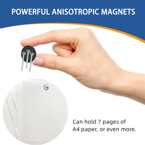 Flexible Magnetic Tape A+B, Round Stickers with Adhesive Backing, Easy Peel and Stick, Magnetic Stickers for Fridge,