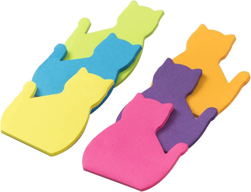 Cat Sticky Notes Set 360 Sheets, Cute Cat Office Supplies, Cat Lover Gifts for Women, Desk Accessories for Work School