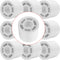 10 Pack 1-1/2"x 1/2" PVC DWV Reducing Bush Adapter Pipe Fitting SCH40 PVC Reducer Bushing for Home Sewer Plumbing