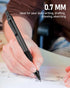 Four Candies Mechanical Graphite Pencil Set - 3pcs Black Metal Pencils with Anti-Skid Grip for Artists and Students