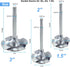 3PCS PVC Pipe Reamer Set for Professional Plumber, PVC Fitting Saver in 1.5in, 2in, and 3in Sizes