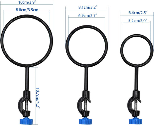 Laboratory Support Stand Clamps, Retort Clamp Support Ring Lab Stand Set