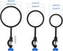 Laboratory Support Stand Clamps, Retort Clamp Support Ring Lab Stand Set