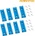POWERTEC 71704 3" T-Track Intersection Kit, 2 Sets with Predrilled Mounting Holes for Woodworking Jigs