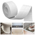 Caulk Tape Bath & Kitchen, Self Adhesive Waterproof Caulking Tape, Traditional Caulking Replacement (White, 1.5"x10.5Ft)