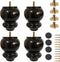 Wooden Furniture Legs 4 Inch Bun Feet for Sofa, Chair, Loveseat, Ottoman,