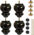 Wooden Furniture Legs 4 Inch Bun Feet for Sofa, Chair, Loveseat, Ottoman,