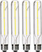 Dimmable 4W LED Tube Bulbs, 4000K Daylight White, T10 Tubular Edison Style, 40 Watt Equivalent, E26 Base, 4 Pack