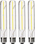 Dimmable 4W LED Tube Bulbs, 4000K Daylight White, T10 Tubular Edison Style, 40 Watt Equivalent, E26 Base, 4 Pack
